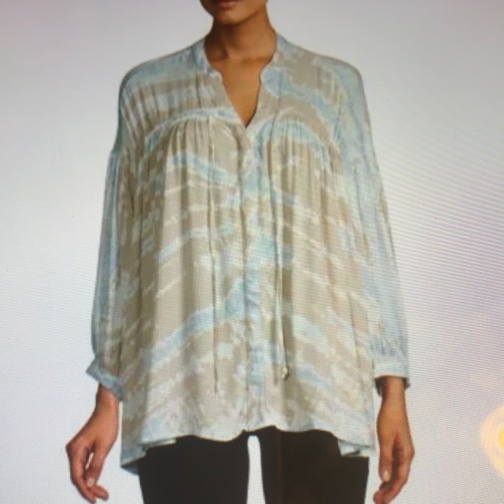 Young Fabulous and Broke Tie Front Top M